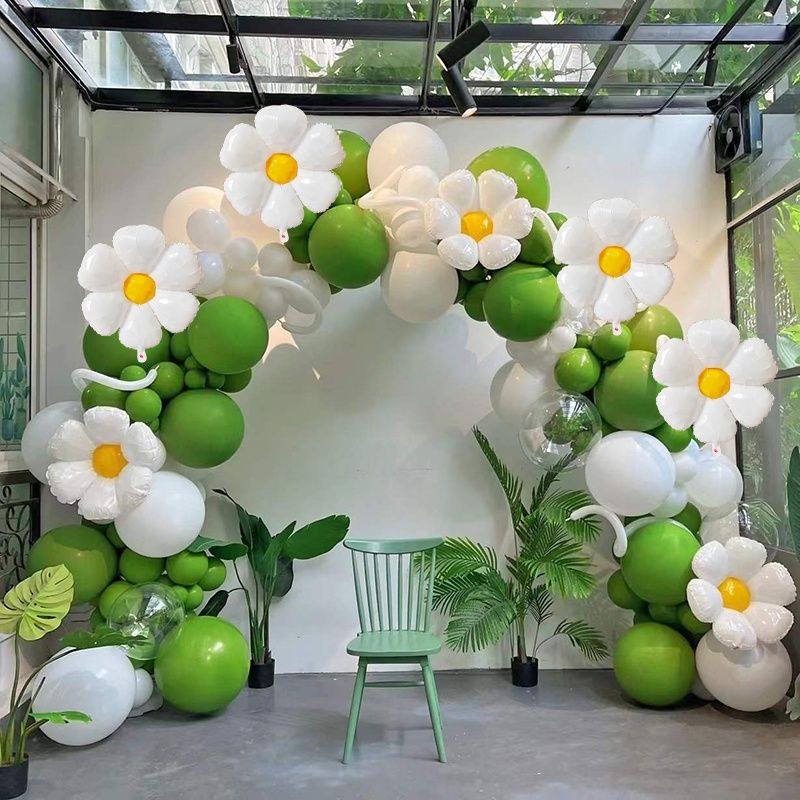 Bóng 3D hình bông hoa cúc, cúc hoạ mi trang trí sinh nhật, party, decor