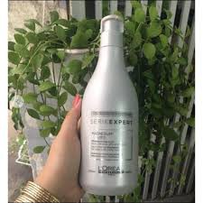 Dầu gội khử vàng L’Oréal Magnesium Silver cho tóc xám, bạc 500ml