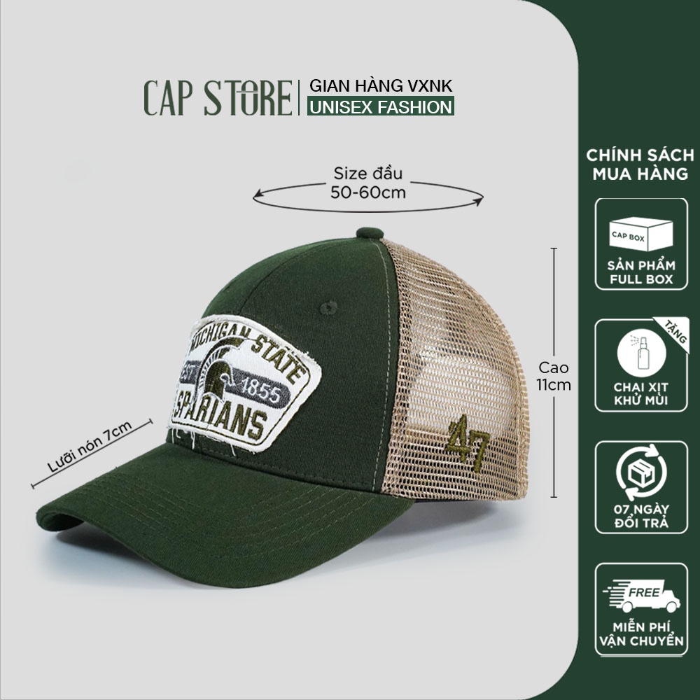 Nón kết lưới sparians - Mũ xuất khẩu phong cách bóng chày cá tính phom unisex cho cả nam và nữ Full Box của Cap Store