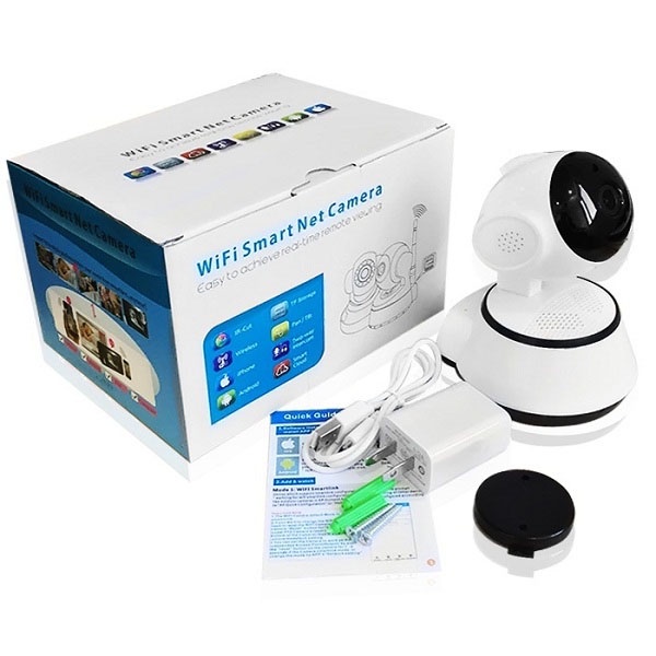 (Kèm thẻ 32GB) Camera Wifi V380 Pro,Kết Nối Không Dây Điện Thoại,Xoay 360 Độ, Đàm Thoại 2 Chiều, Hồng Ngoại Soi Ban Đêm