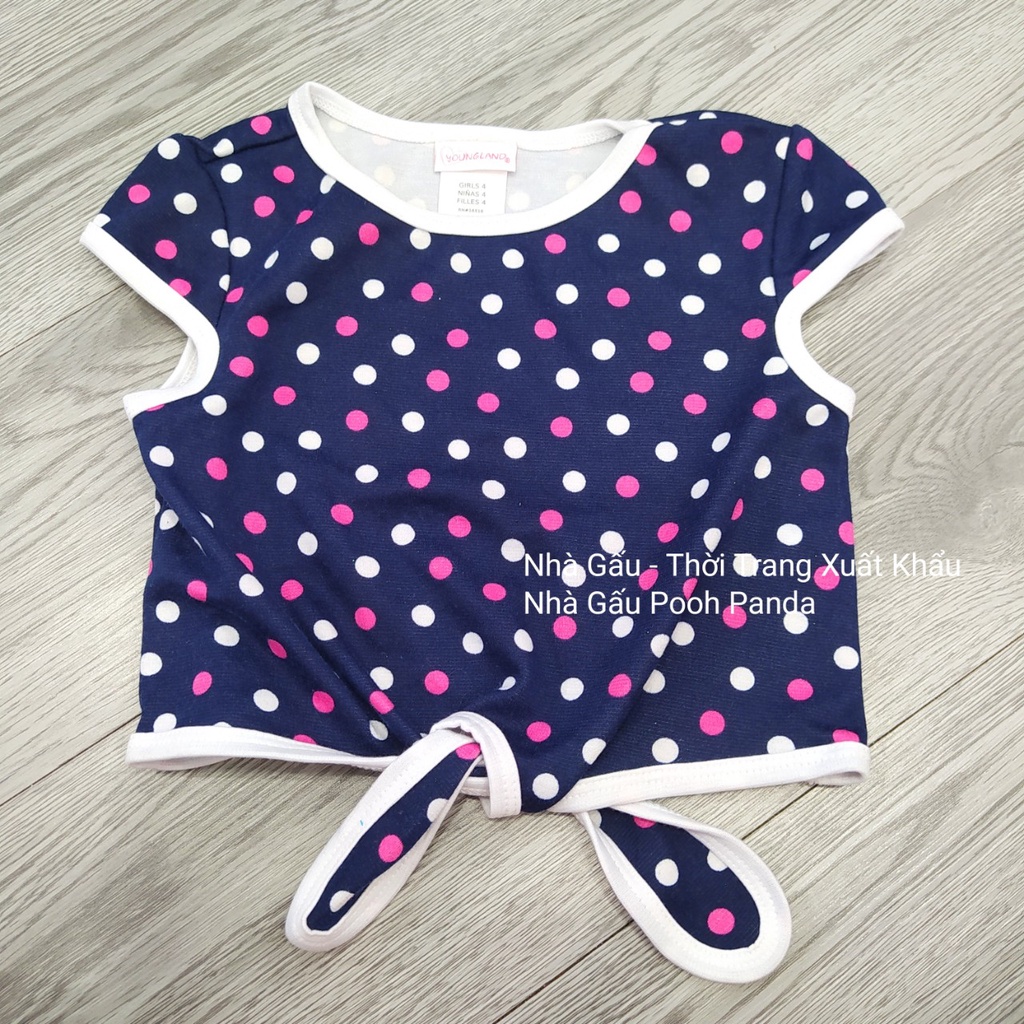 BÉ GÁI -  Áo croptop hàng xuất đẹp cho bé youngland 05050522