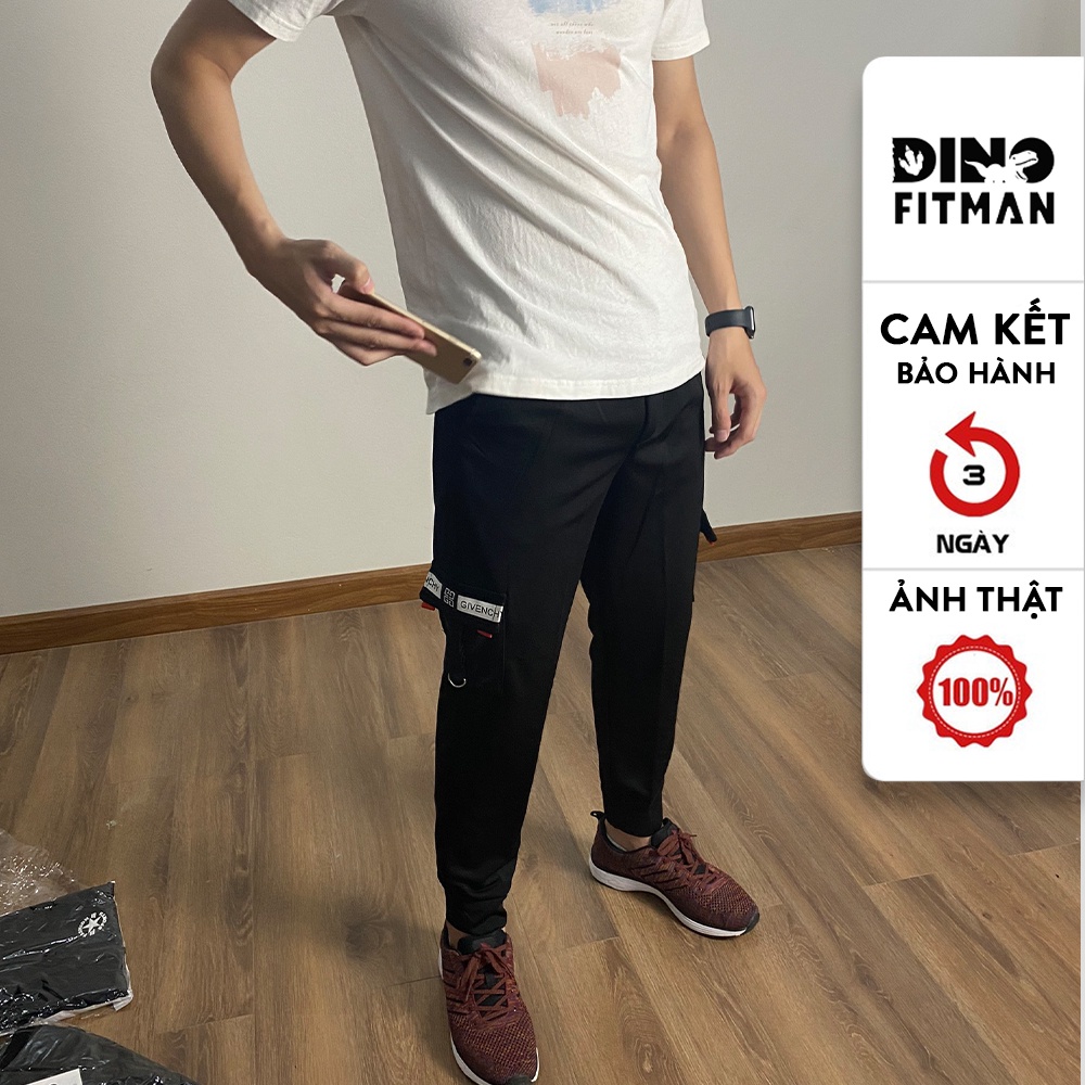 Quần Jogger Thể Thao Dino Fitman Túi Hộp Chất Liệu Umi Cao Cấp Co Giãn 4 Chiều Có Kèm Video Sản Phẩm