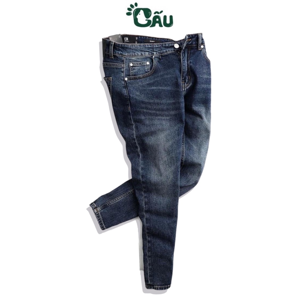 Quần jean nam rách Gấu 194 was cào kiểu vải jeans co dãn, dày dặn form slimfit - 17