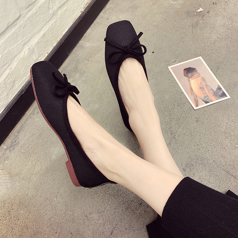 [ Mã 66CBSALE giảm 30K đơn 200K] Giày búp bê đính nơ phong cách Hàn Quốc | BigBuy360 - bigbuy360.vn