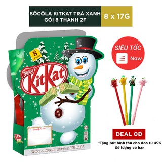 SOCOLA KITKAT TRÀ XANH GÓI 8 THANH 2F - 8 x 17G