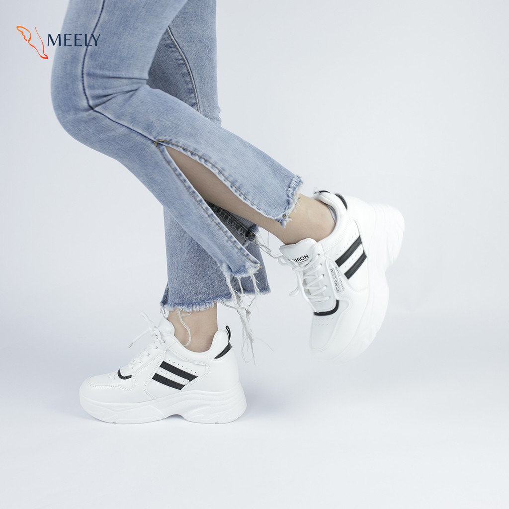 Giày Thể Thao Nữ Độn Đế MEELY Sneaker Ulzzang Tôn Dáng - CKP523