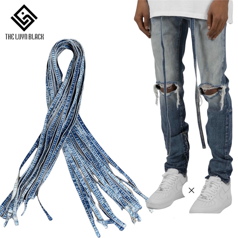 Thắt Lưng Nam The Luyn Black Phụ Kiện Dây Quần Drawstring Dài Hai Mét Phối Jeans Streetwear
