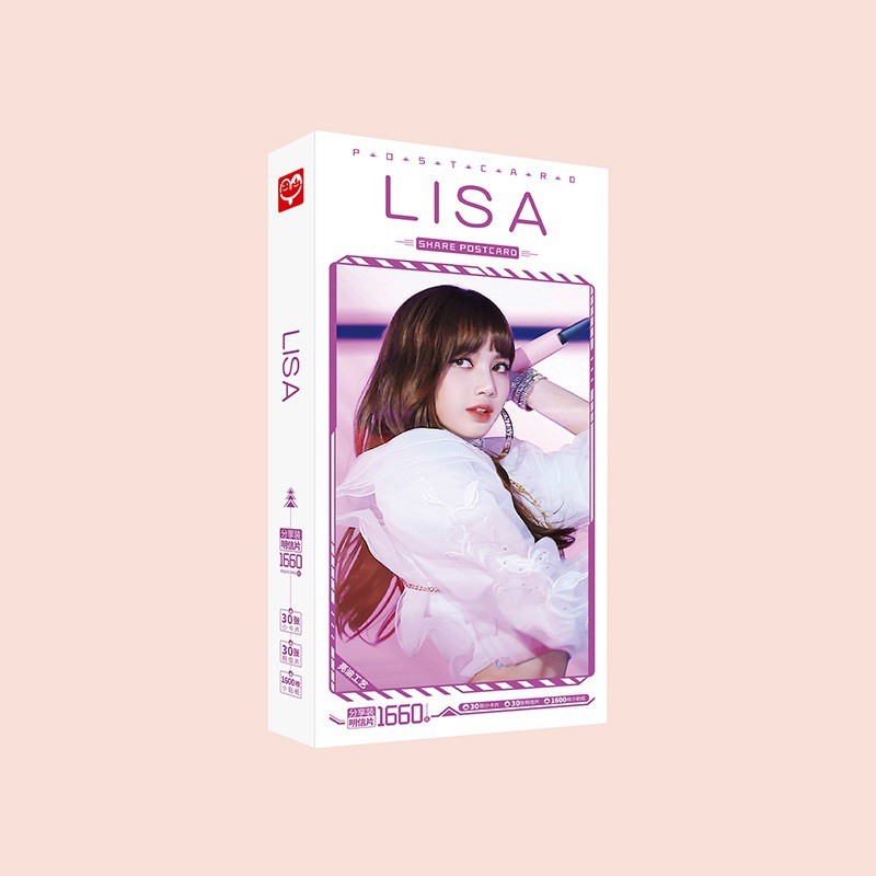 Hộp ảnh Postcard Blackpink - Lisa - Rose - Jisoo - Jennie
