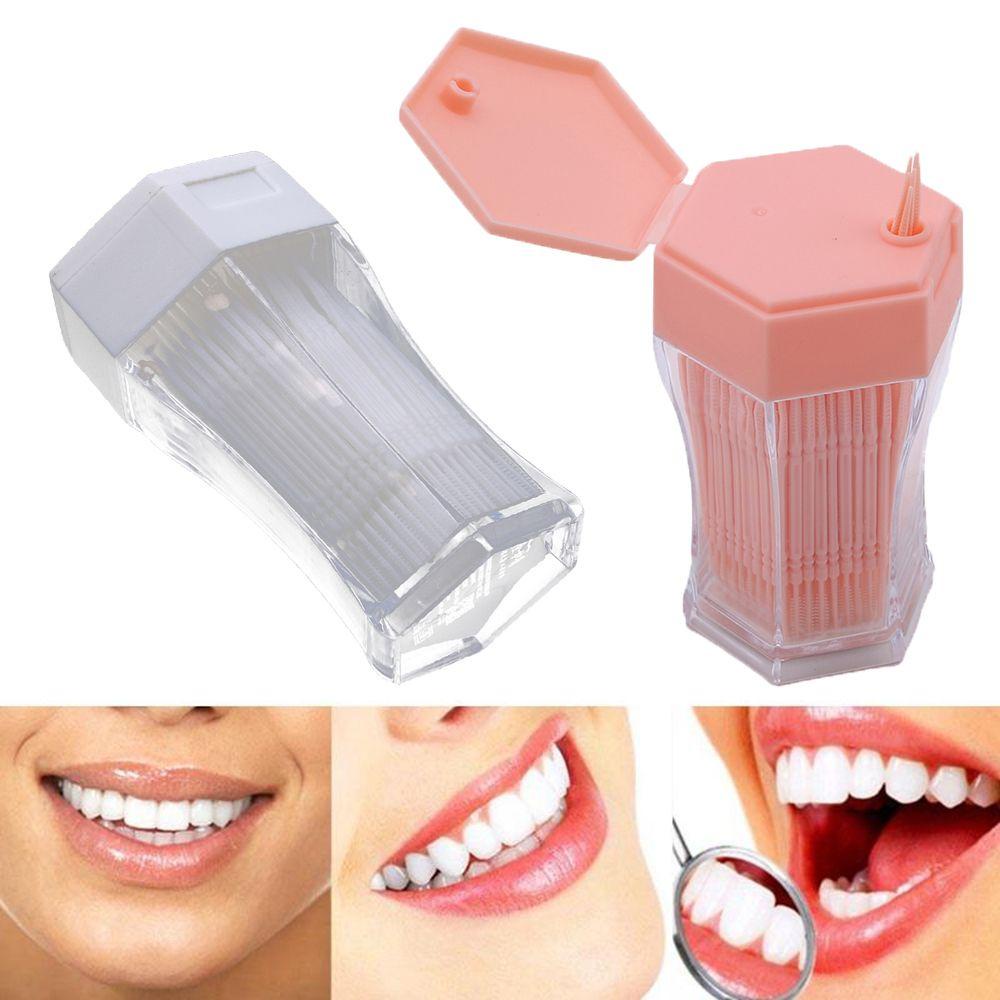 Tăm Xỉa Răng Nhựa Mềm 6.2Cm Màu Kẹo Dùng Một Lần