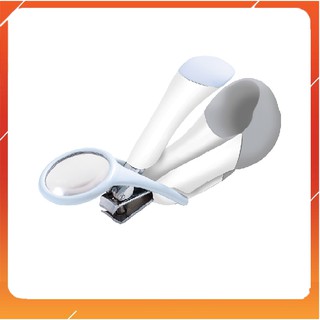 Bấm móng tay Deluxe Nail Clipper kèm kính lúp, dễ dàng cắt móng tay cho bé, không lo bị xén vào da. chất liệu không gỉ.