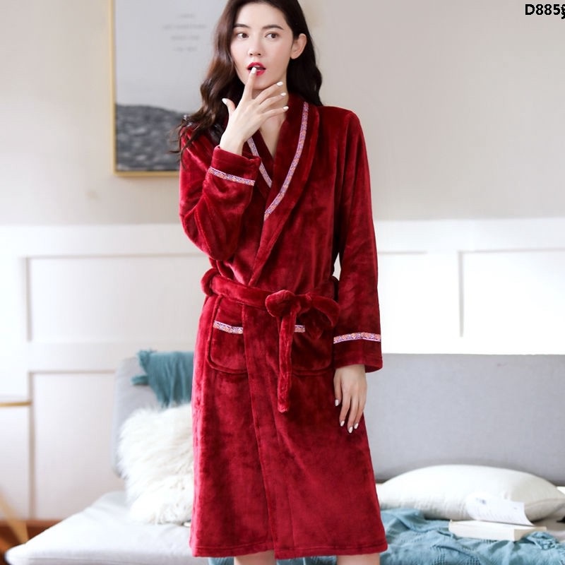 Áo choàng tắm vải bông dày thời trang thu đông cho các cặp đôi | BigBuy360 - bigbuy360.vn