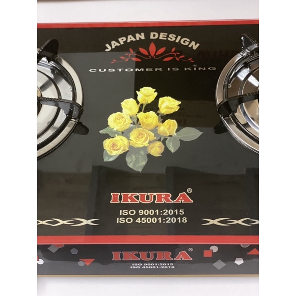 Bếp gas đôi Ikura - IV 908 - Tiết kiệm ga ngọn lửa xanh