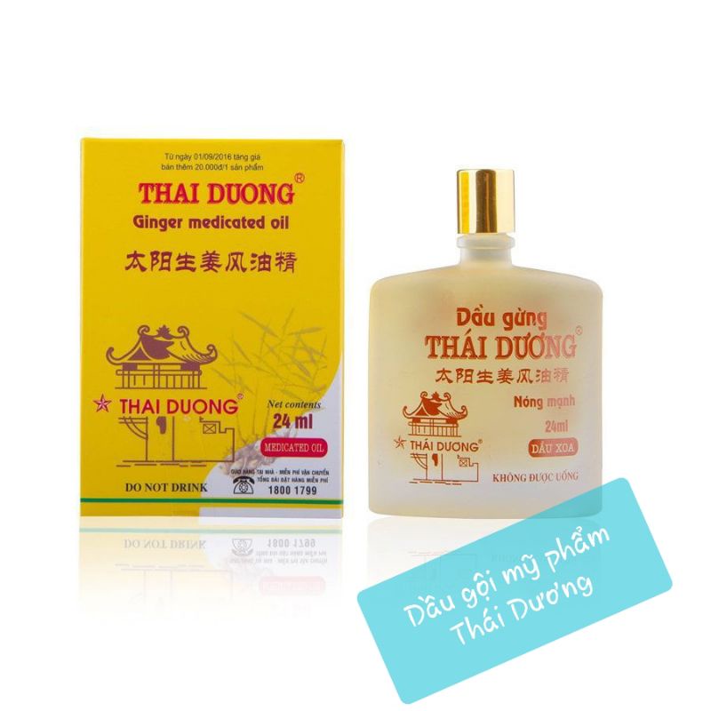 Dầu gừng Thái Dương chai 24ml