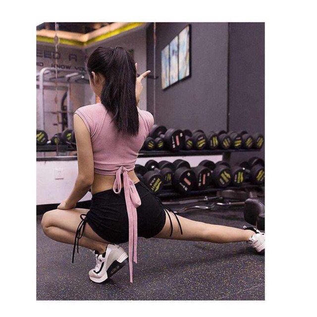 Quần tập gym dây rút chất thun gân cực dày đẹp nhé | BigBuy360 - bigbuy360.vn