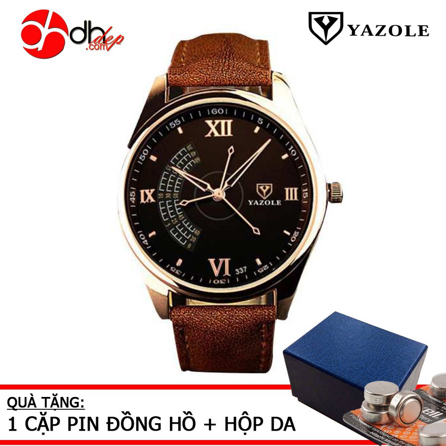 Đồng Hồ Nam Dây Da Yazole 337 [BH CHÍNH HÃNG]