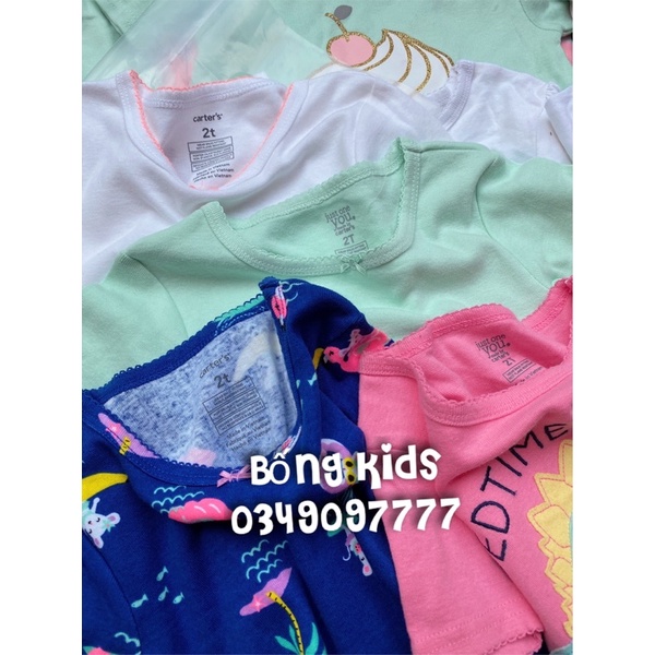 Bộ Hè Borip Bé Gái Cotton C@rters(quần và mẫu giao ngẫu nhiên)