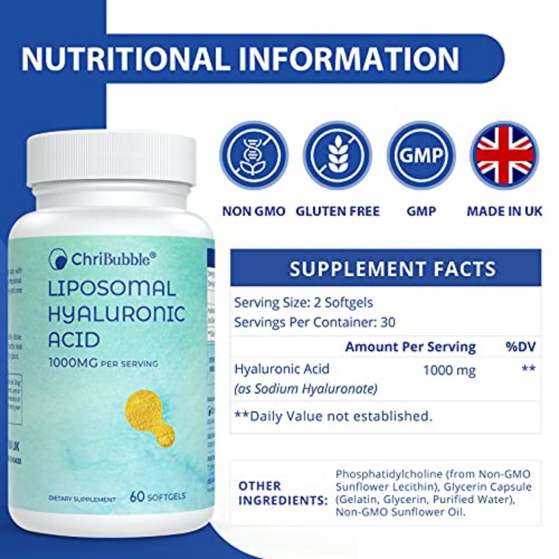 Tinh Chất Cấp Ẩm Cấp Nước Dưỡng Căng Mọng Da Liposomal Hyaluronic Acid 1000m.g Chribubble