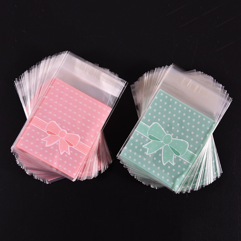 100 Túi nơ đựng bánh quy đồ ăn nhẹ xinh xắn