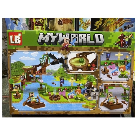 Lego Xếp Hình Minecraft Cuộc Chiến Với Rồng Ender Dragon LB 551