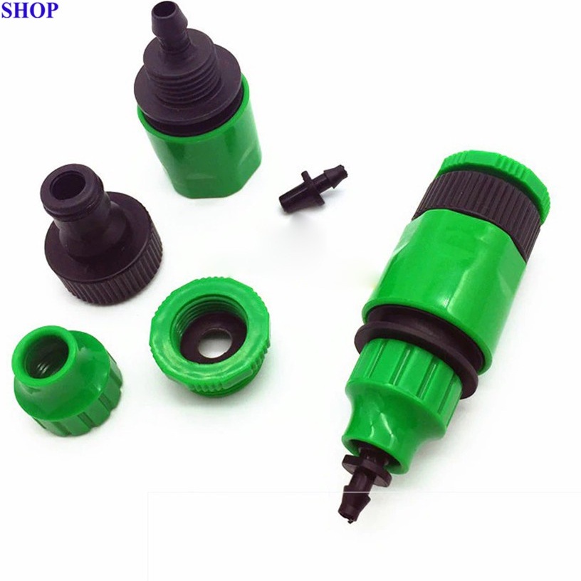 Bộ Nối Nhanh Kèm Khớp Nối Với Vòi Nước Tưới Cho Hệ Thống Tưới- Ống 6-8mm
