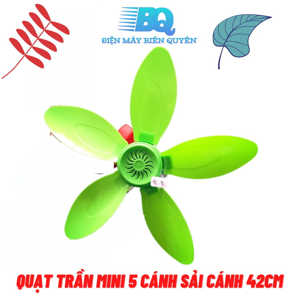 Quạt trần mini sải cánh 42cm dây đồng sịn cực mát tiết kiệm điện | BigBuy360 - bigbuy360.vn