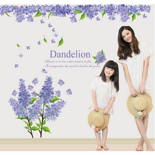 Decal dán tường decal trang trí hoa oải hương BINBIN PK104