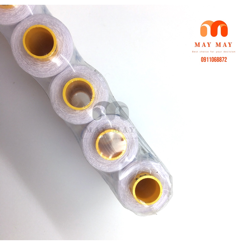 Chỉ may mặc nhiều màu CHỈ GITAI cuộn nhỏ 400m combo 1 vĩ 10 cuộn