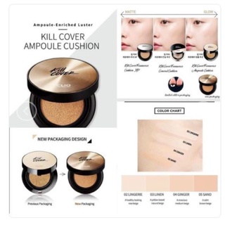 Phấn nước Cushion Clio Kill Cover Ampoule Founwear SPF50