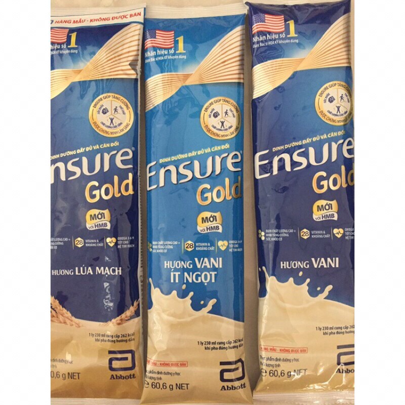 Sữa Ensure gold gói  60,6g (Date 2022)