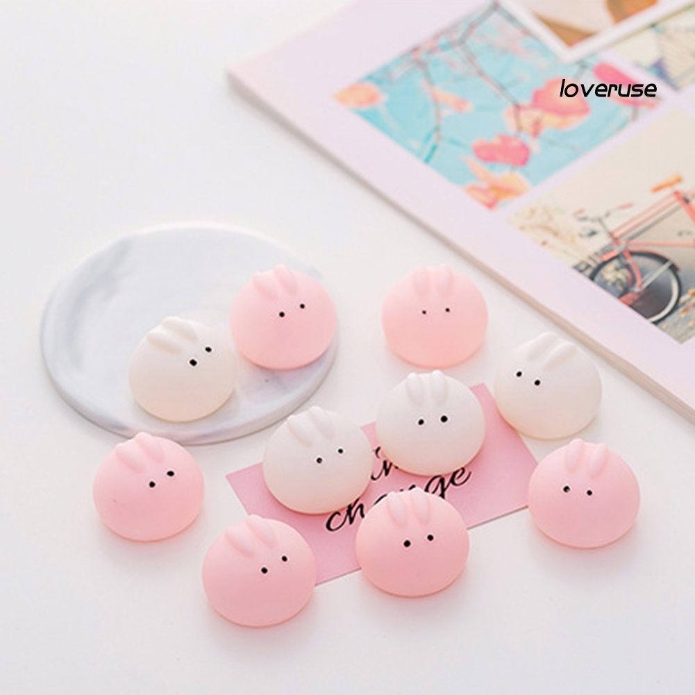 Set 5 Đồ Chơi Bóp Tay Hình Thỏ Mềm Mại Dễ Thương