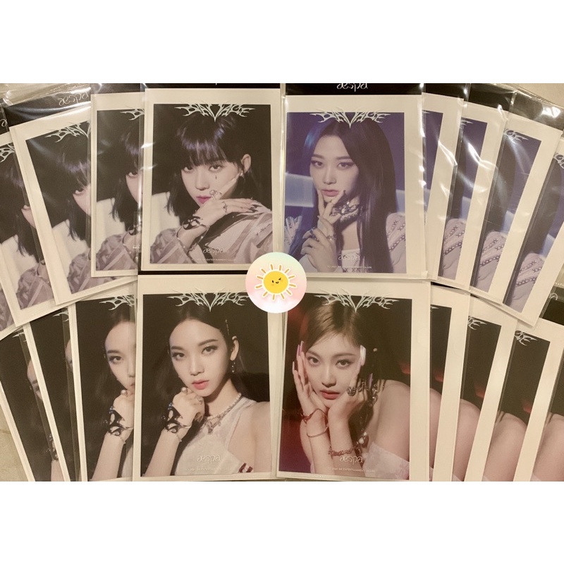 [SẴN] Bộ ảnh postcard và hologram aespa - Savage