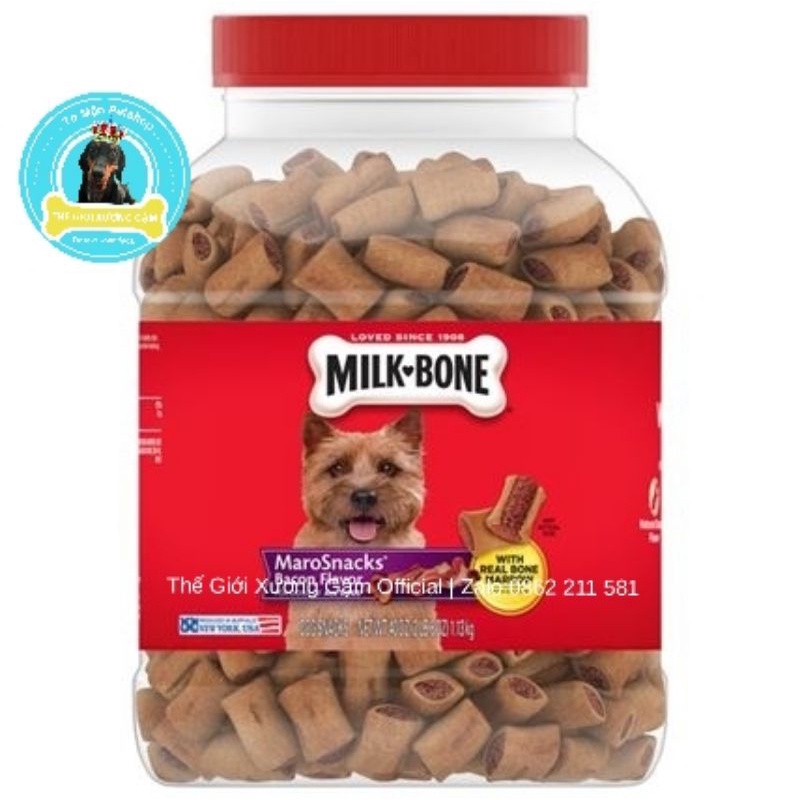 [TÚI 50G/100G] MILK BONE MACRO SNACK BÁNH QUY MILKBONE