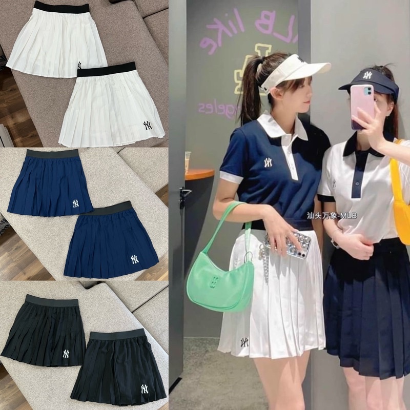Chân Váy M L B Đen Trắng Xanh Xuất Dư