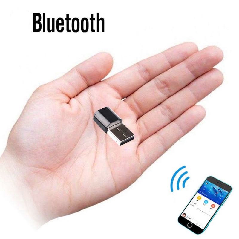 Đầu thu tín hiệu âm thanh Bluetooth USB không dây + cáp giắc AUX 3.5mm