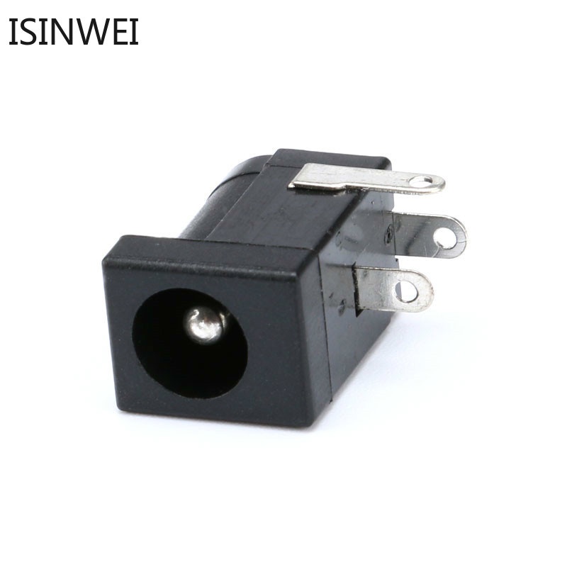Set 100 Đầu Cắm Nguồn DC-005 5.5*2.1mm 5.5*2.5 2.1 Màu Đen