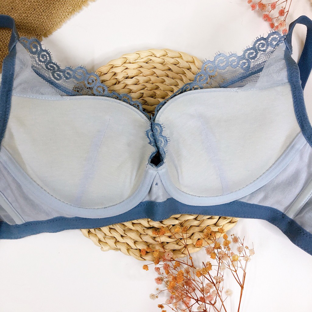 Áo lót ren nữ mặc áo dài  đệm dày định hình siêu nâng siêu đẩy ngực tạo khe chống tụt