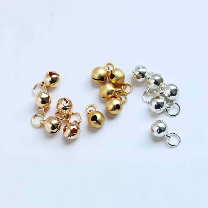 Phụ Kiện Chuông Đồng 14K 6/8/10mm Chuyên Dụng Làm Đồ Trang Sức diy