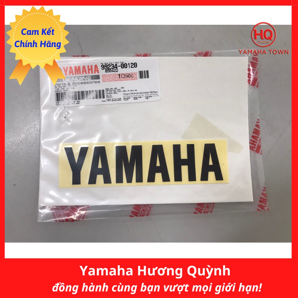 Tem dán xe máy chữ Yamaha chính hãng - Yamaha Town Hương Quỳnh
