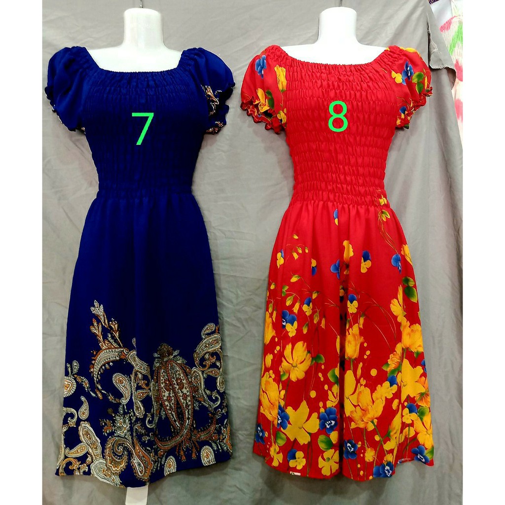 Đầm bẹt vai đi biển ngắn [nhiều màu] | BigBuy360 - bigbuy360.vn