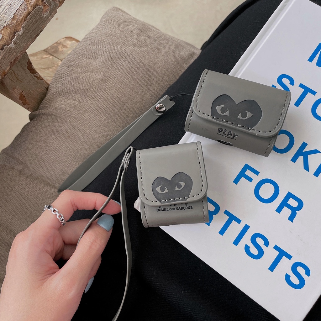 Vỏ Bảo Vệ Hộp Sạc Tai Nghe AirPods3 ADER Clein 2021 Bằng Da Màu Xanh Dương Thời Trang Ốp