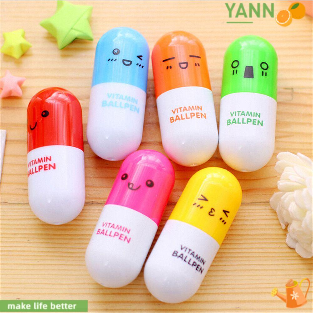 Bút Bi Họa Tiết Hoạt Hình Dễ Thương Thu Gọn Được 1 Cái