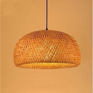 Đèn nấm mây tre đan, đèn trang trí