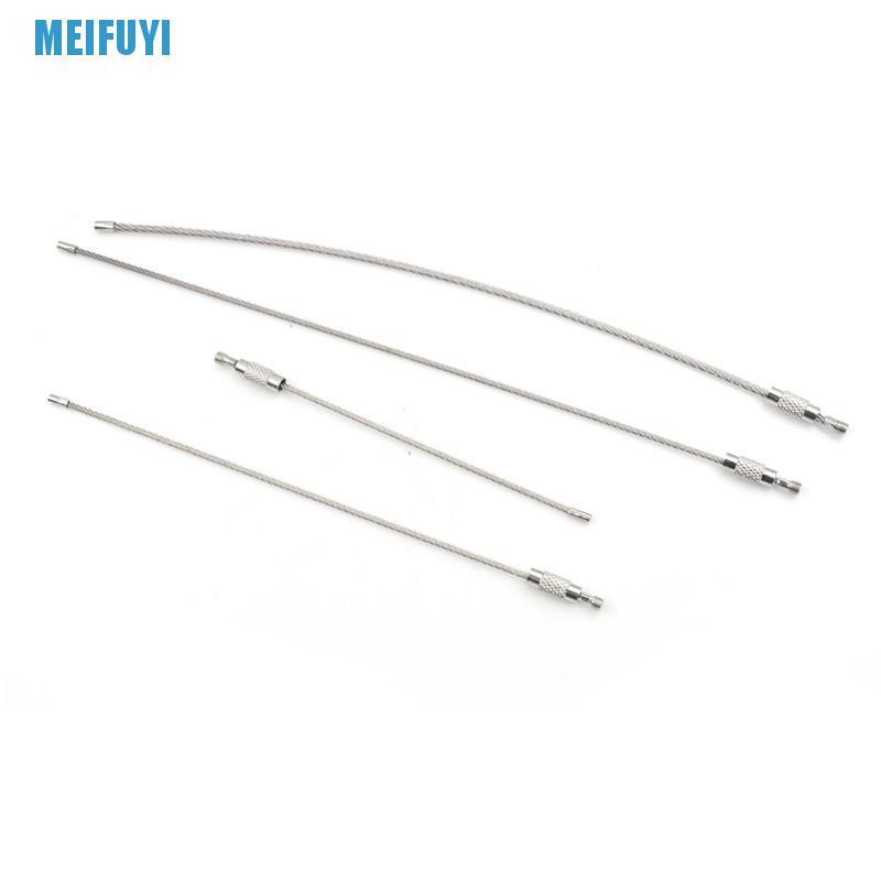 Set 10 dây móc khóa bằng thép không gỉ 10/ 15/ 20cm