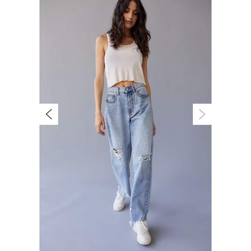 QUẦN JEAN BDG WASH RÁCH TUA LAI