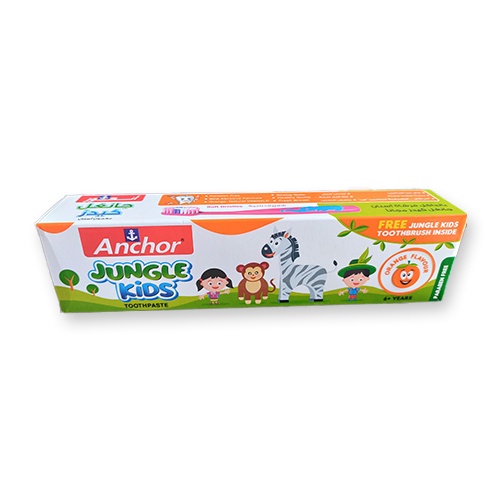 [SenXanh Emart] Kem đánh răng nhập khẩu Anh cho bé ANCHOR JUNGLE KIDS - Tặng bàn chải