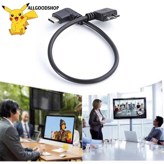 Cáp chuyển đổi góc 90 độ cổng USB type C 3.1 sang cổng Usb 3.0 Micro B