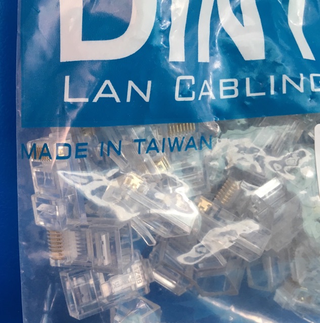 Đầu bấm mạng, Hạt mạng Dintek RJ45 cat5e chính hãng đài Loan