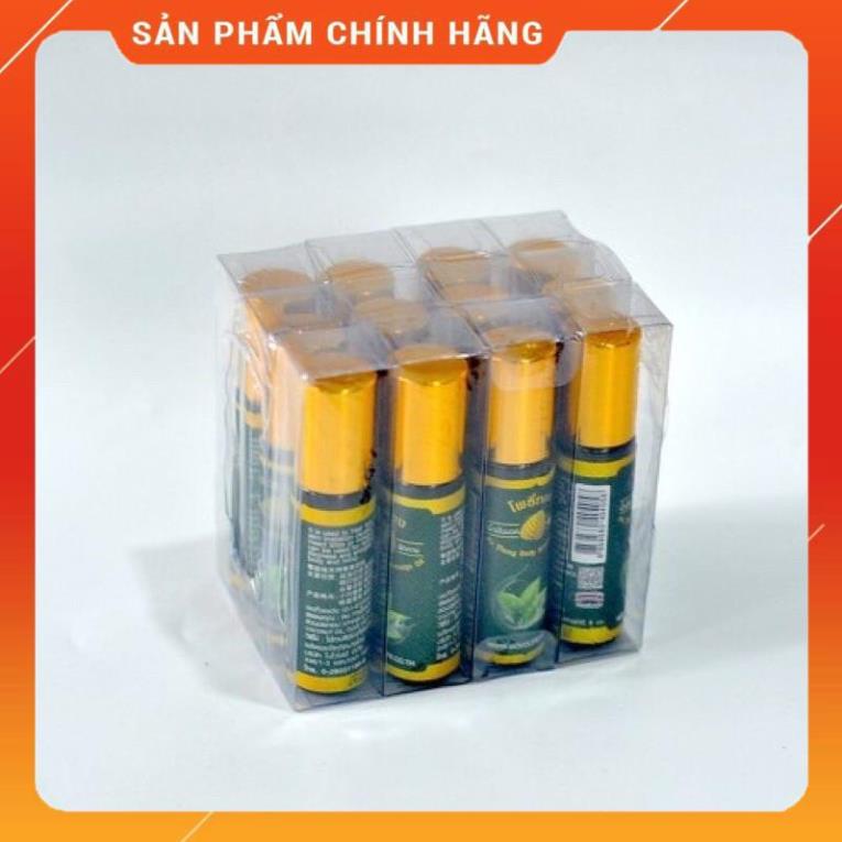 Sỉ 12 Chai Dầu Nóng Dạng Lăn Lá Bồ Đề Thái Lan - Dạng Nước 8ml, dầu bồ đề nước thái lan