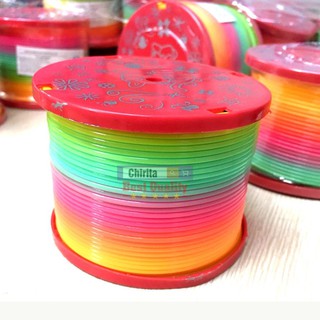 Lò xo cầu vồng ma thuật, Lò xo 7 sắc Đường Kính 7.5cm chất lượng