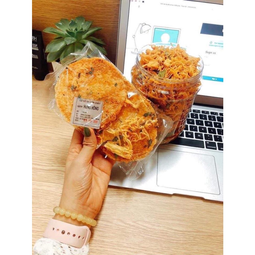 Gói 3 miếng cơm cháy lắc khô gà  - Đồ ăn vặt đặc sản Thanh Hóa